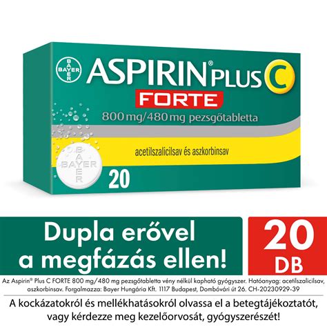 Infografika az Aspirin Plus C Forte ellenjavallatairól és figyelmeztetéseiről