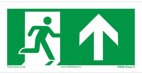 lépcsőházi menekülési útvonal jelölése