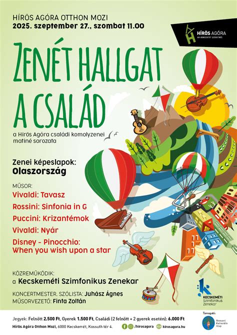 Családi zenei foglalkozás illusztrációja