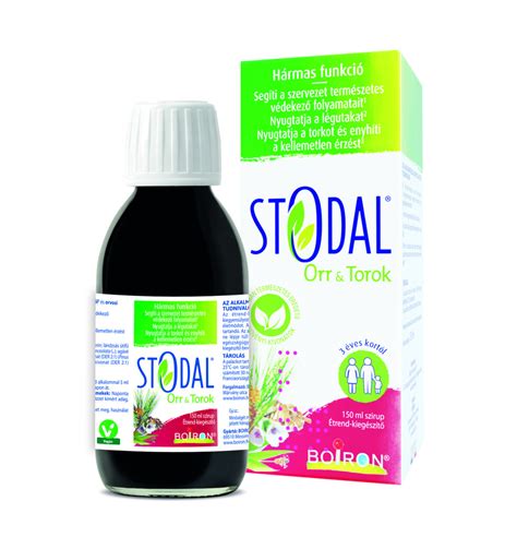 A Stodal szirup összetevőinek listája