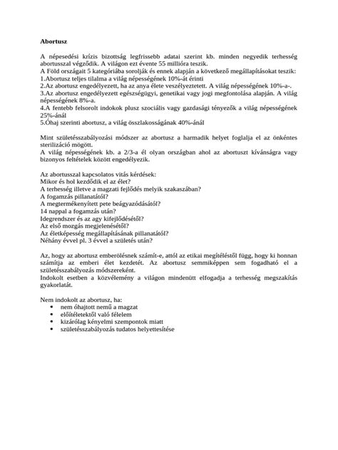 A gyógyszeres abortusz folyamata