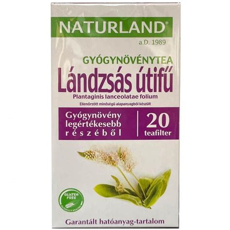 Naturland csecsemő tea csomagolása