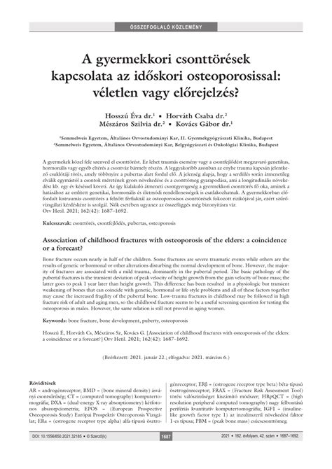 A gyermekkori csonttörések leggyakoribb típusai