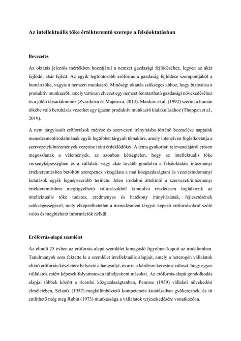 A kreditek szerepe a felsőoktatásban