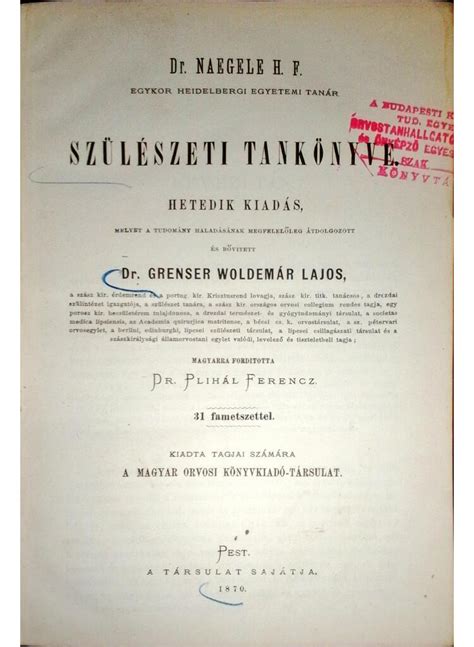 Régi szülészeti tankönyv illusztrációja