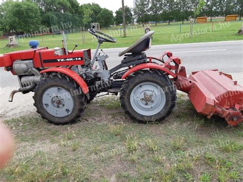 MF70 kerti kistraktor modern Honda motorral szerelve