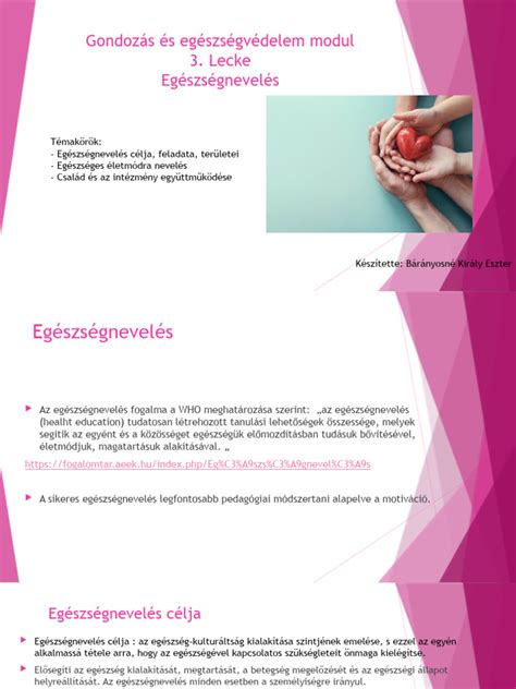 Iskolavédőnők munkája - egészségnevelés