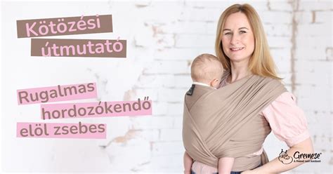 Kismama pocaktartó kötéssel rugalmas kendőben