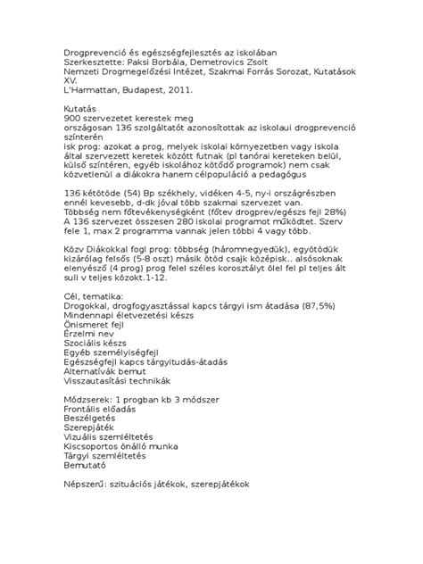 Az egészségfejlesztés partnerei az iskolában