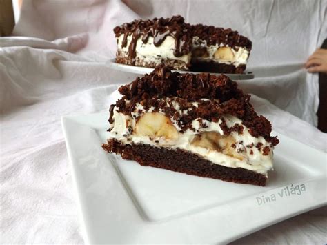 bab torta banánnal és kekszmorzsával
