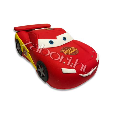 Villám McQueen formájú gyerekágy LED fényszórókkal