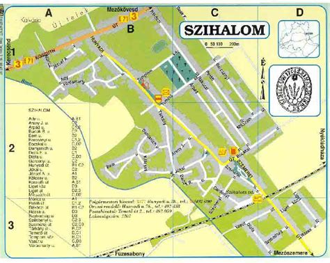 Füzesabony és Szihalom térképe