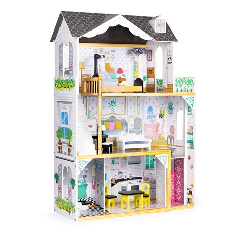 Babaház-Dollhouse kirakata, kézműves babákkal és játékokkal