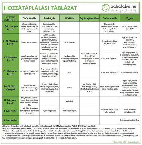 A hozzátáplálás lépései