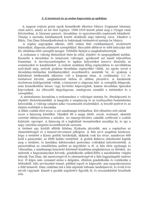 álmodozó lélek és a természet kapcsolata