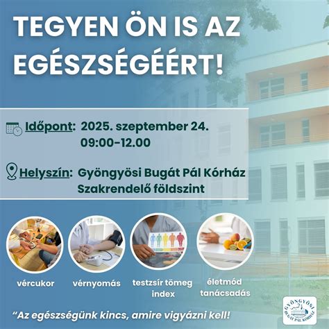 Szabadtéri látogatási helyszín a Bugát Pál Kórháznál