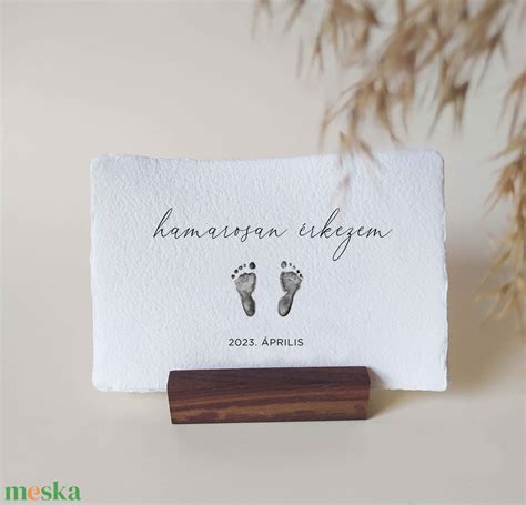 Babaváró értesítő grafika