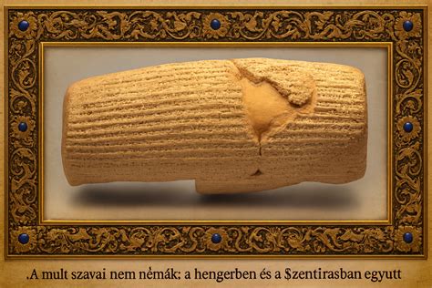 A Cyrus-henger másolata a múzeumban