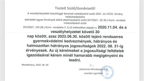 A hátrányos helyzetet igazoló dokumentumok