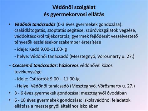 Védőnői tanácsadás táplálkozásról