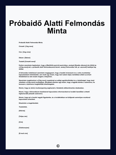 Próbaidő alatti felmondás - munkáltató és munkavállaló