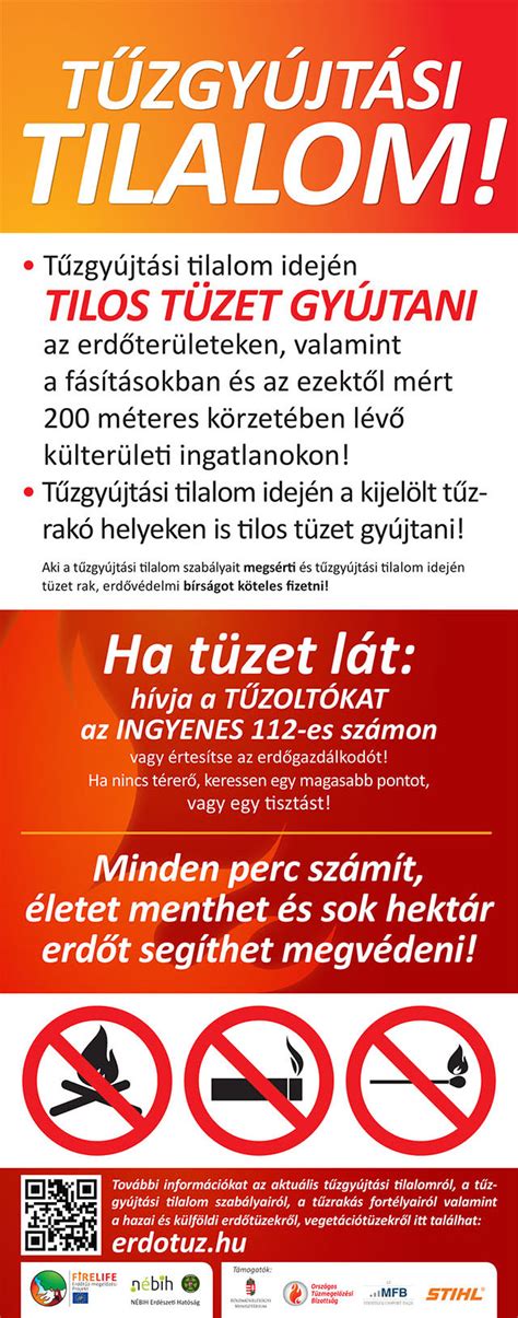 Tűzgyújtási tilalom tábla